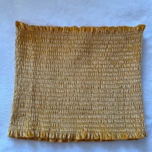 Hollister Ruched Yellow Tube Top